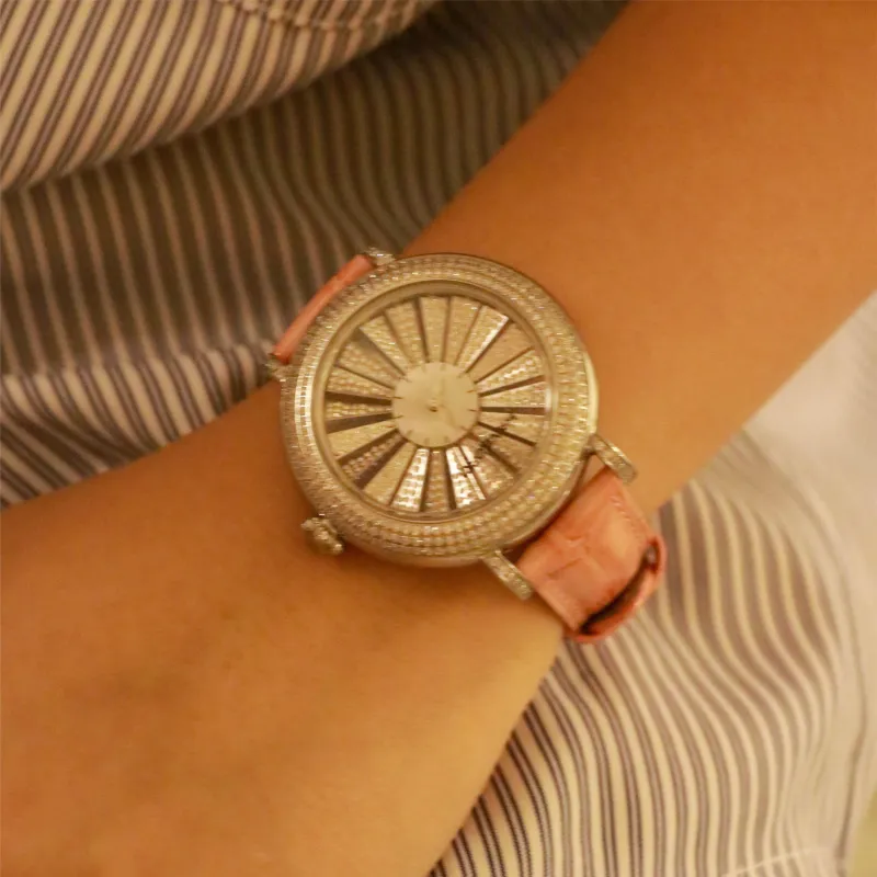 HANBORO Automatic Mechanical Movement Watch Women's Watch Pink Watch Dial HBR8892-BF-4