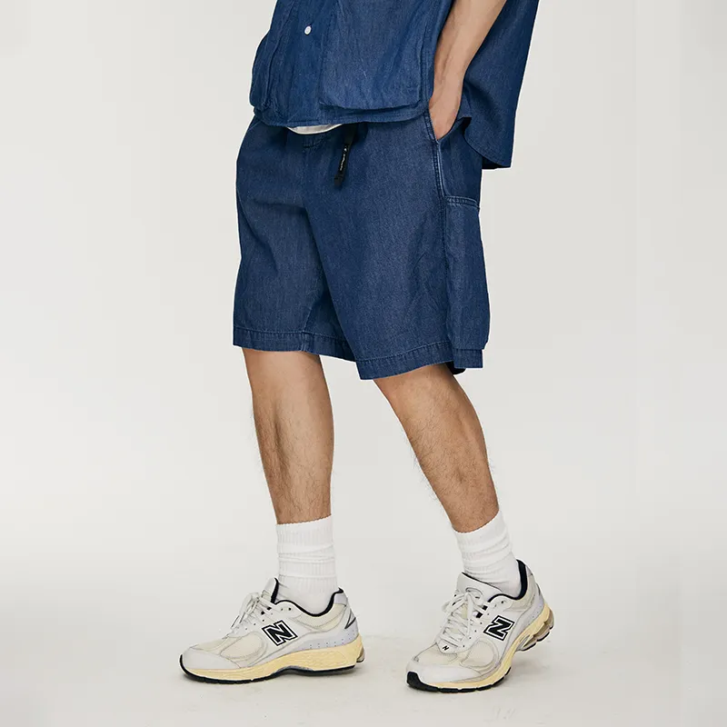 TBALLERBRAND Loose Fit Shorts Unisex Dark Blue-4