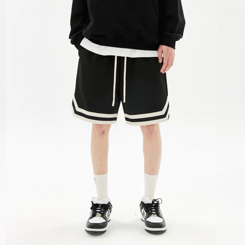 CLIMAX VISION Casual Shorts Unisex Black White-2