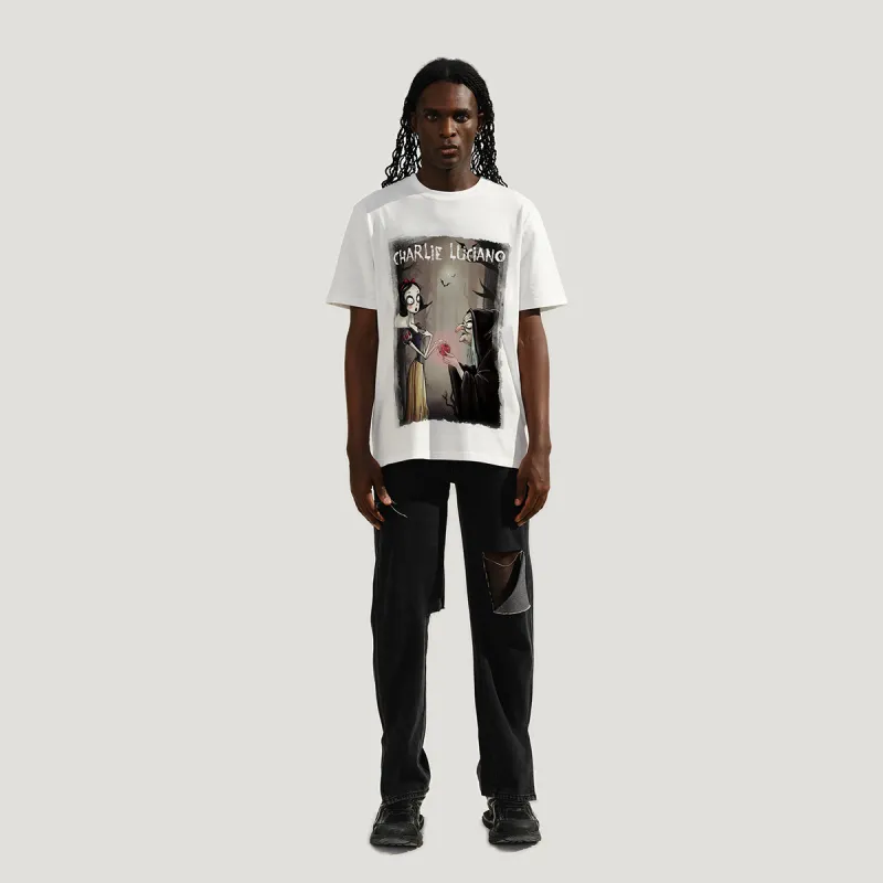 Charlie Luciano T Shirt Unisex White-4