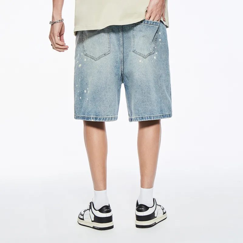 GUKUUL Denim Shorts Unisex Nostalgic Blue-5