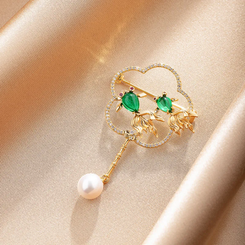 CLORIS YING Pearl Brooches Women's-2