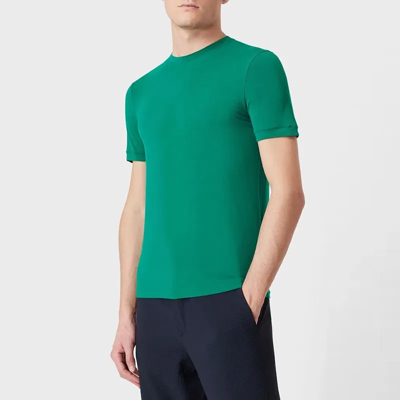 GIORGIO ARMANI T Shirts Men Emerald Green-2
