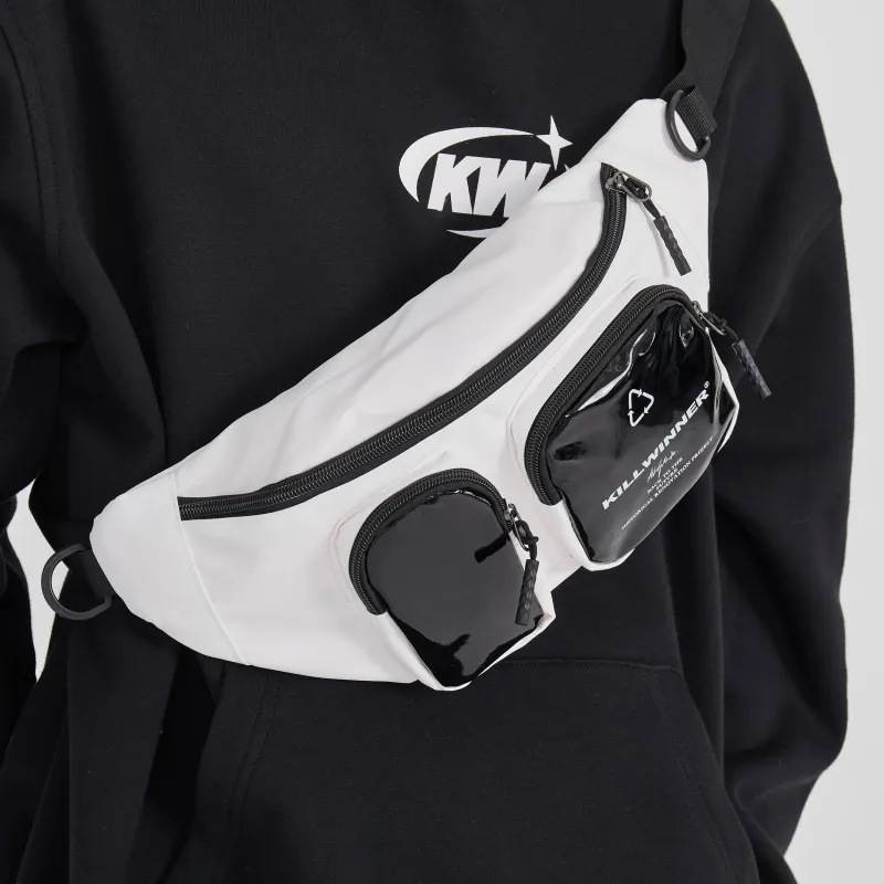 KILLWINNER Polyester Crossbody One Shoulder Fanny Pack Regular Unisex Gray-23