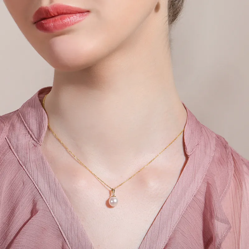 ME LUXE Pearl Pendant, Niche Fashion Versatile Sweet Style Women's-2