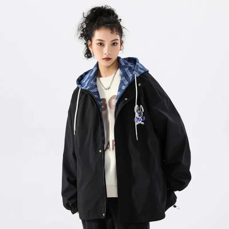 CBCD Loose Fit Mock Two-Piece Jacket Unisex-3