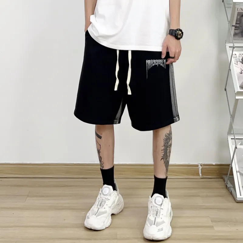 FORCEREPUBLIK Casual Shorts Unisex Black-2