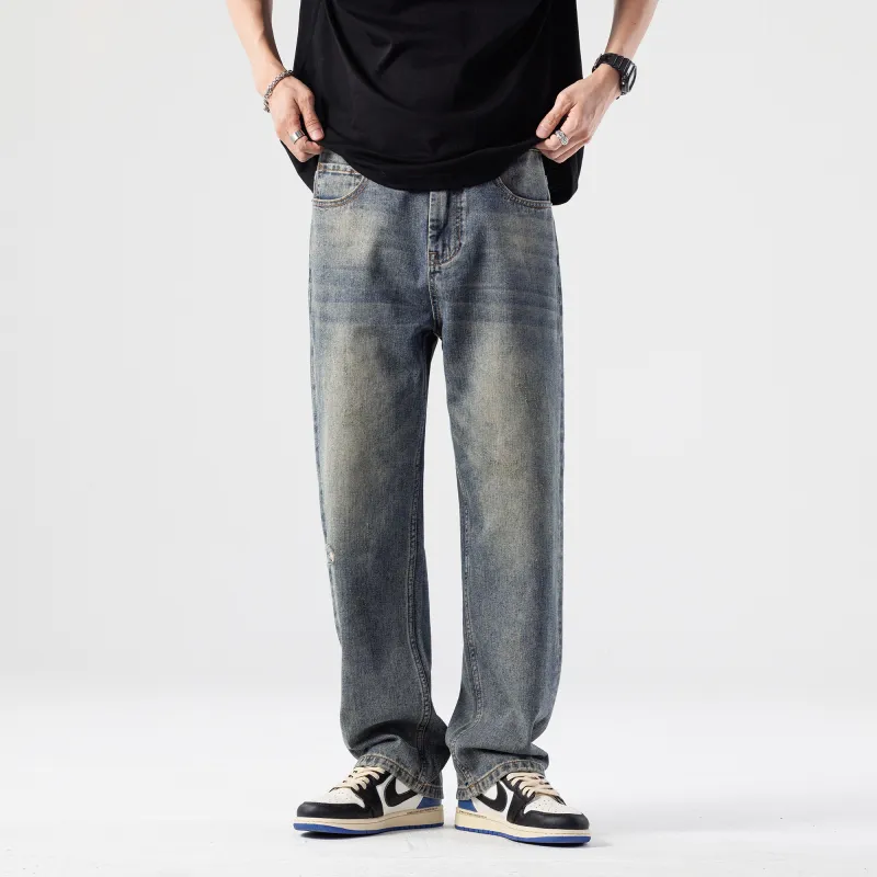FAIRWHALE Jeans Unisex Denim Blue-5