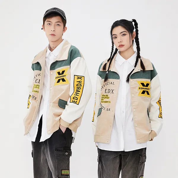 ED HARDY X Jackets Unisex Khaki-2
