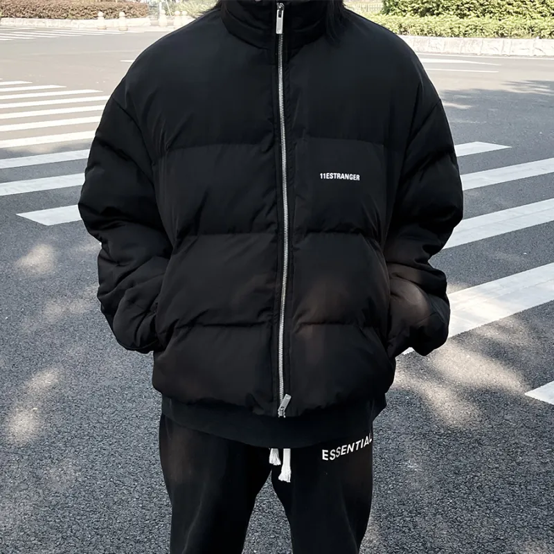 11ESTRANGER Puffer Jacket Unisex Gray-10