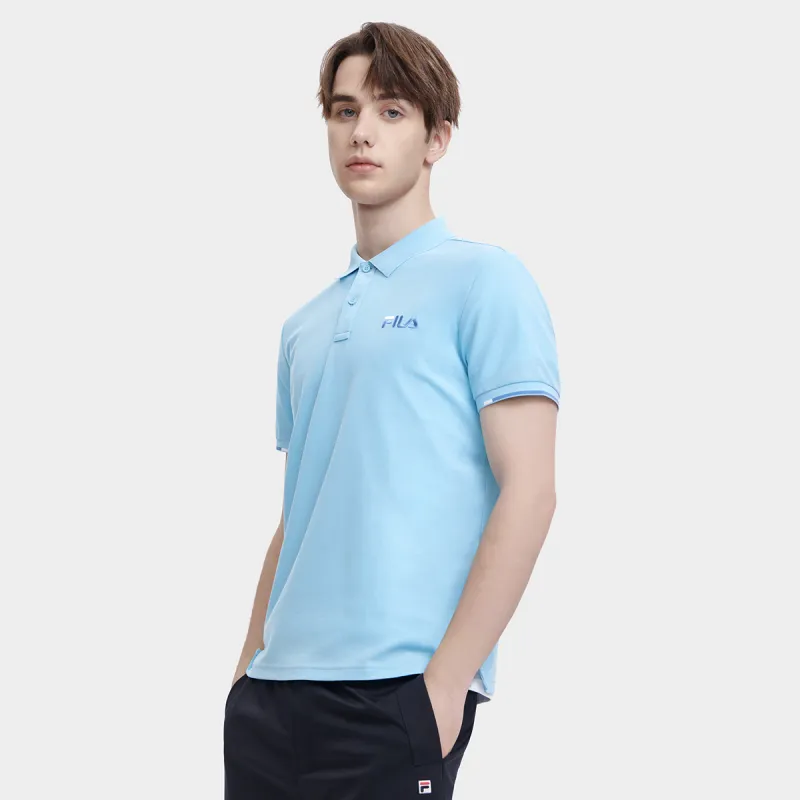 FILA Polo Shirt Men's Tiffany Blue-4