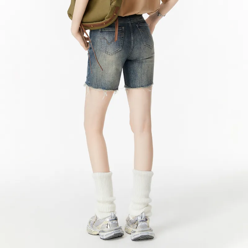 MEETLADY Denim Shorts Women's-3