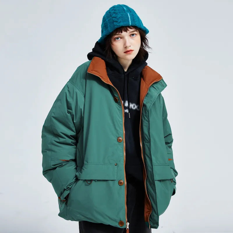 A SQUARE ROOT Puffer Jacket Coat Unisex-2
