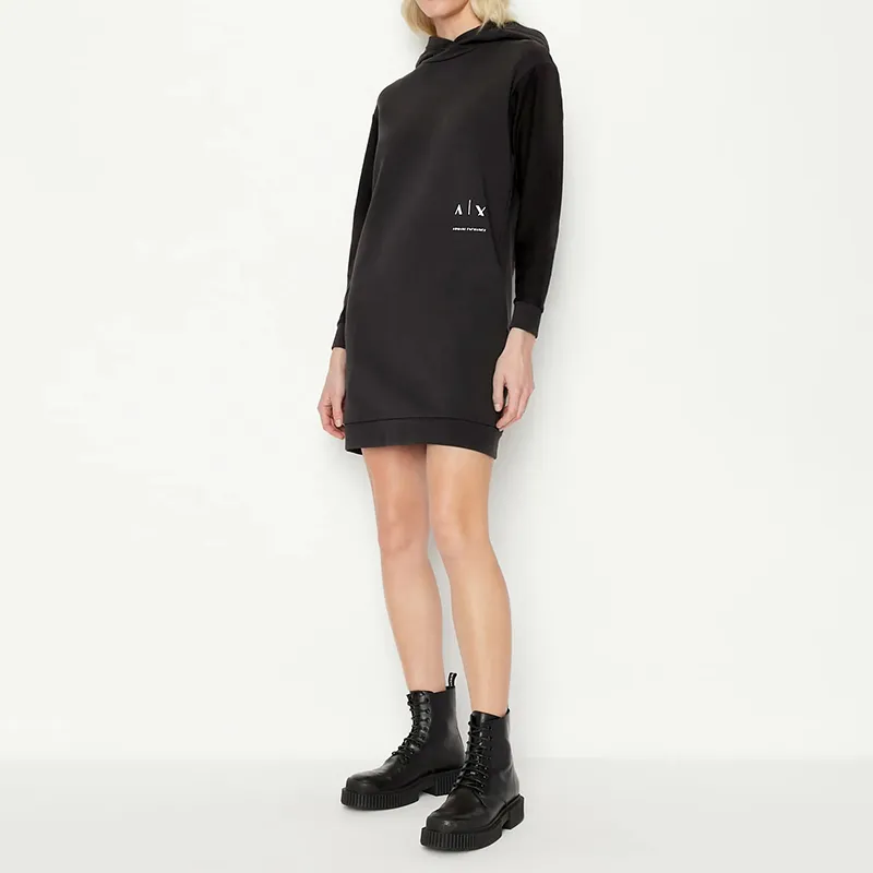 ARMANI EXCHANGEAE FW22 Dress Women's Coal Gray-2