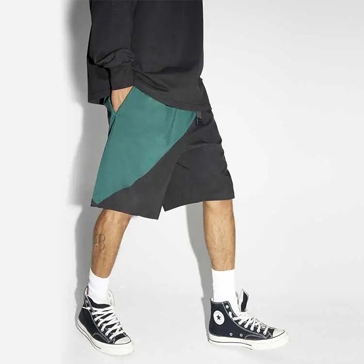 Phew Loose Fit Shorts Unisex Black Green-3