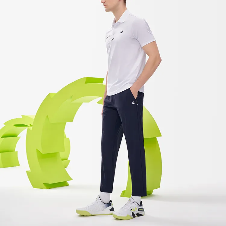 FILA Athletics Knitted Sweatpants Men Royal Blue-5