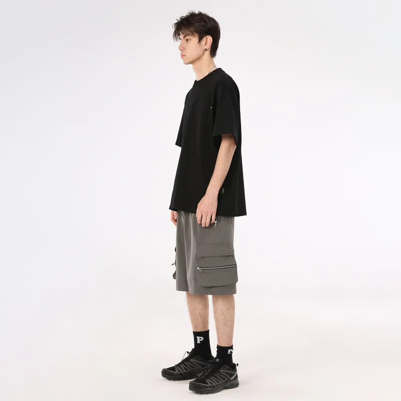 PASET Casual Shorts Men Gray-6
