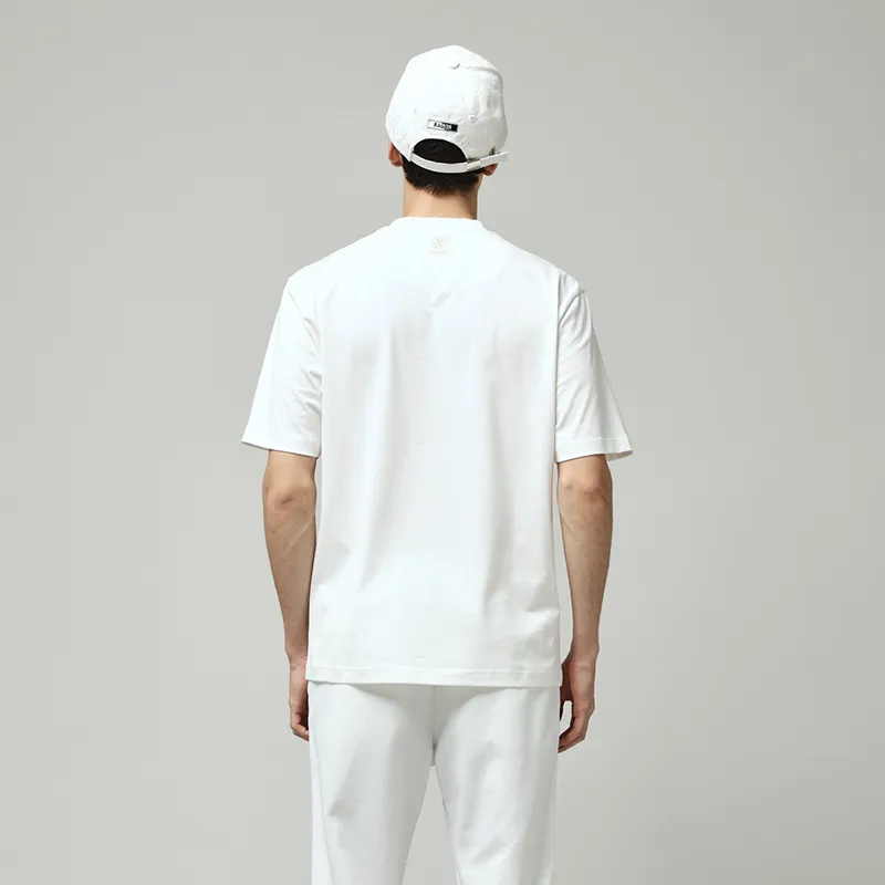 RARE Short Sleeved T Shirts Men's White-5