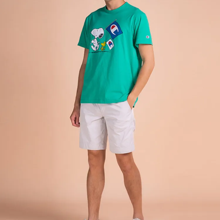 Champion x Peanuts T Shirt Men's Green-4