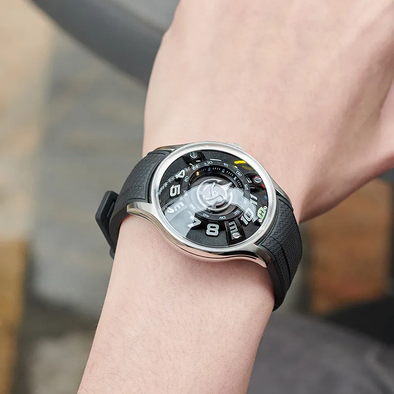 REEF TIGER OBLVLO Collaboration Mechanical Movement Watch Unisex White Dial OBL BLM-13
