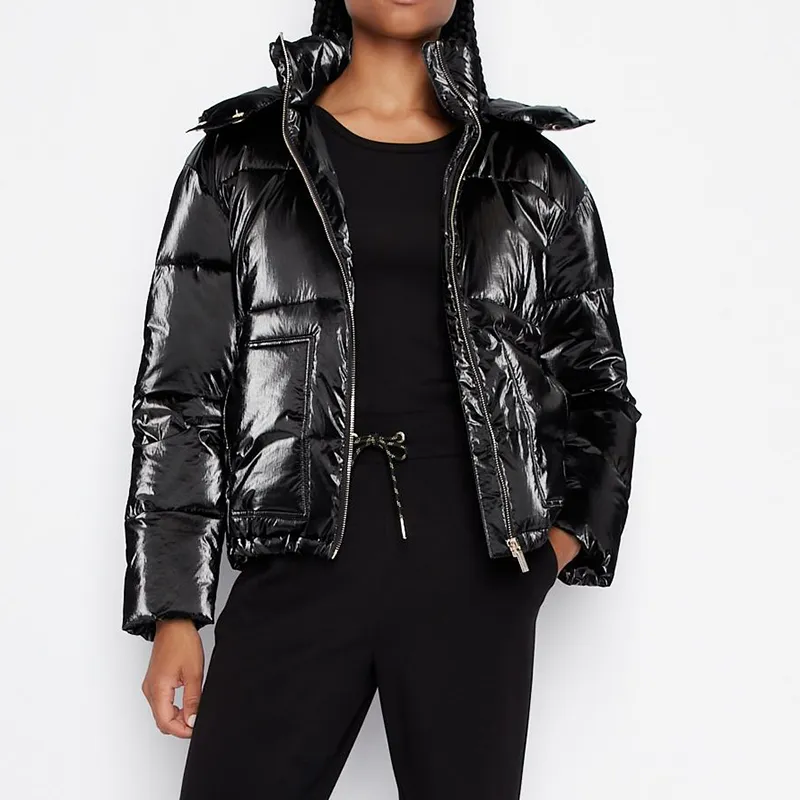 ARMANI EXCHANGE FW22 Puffer Jacket Women's Black-2
