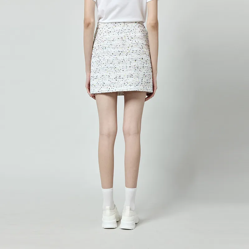 RARE Casual Short Skirts Women's White-3