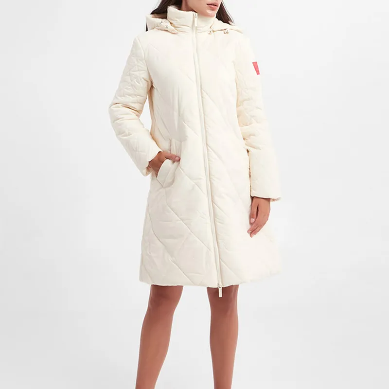 ARMANI EXCHANGE Puffer Jackets Women's Ecru-2
