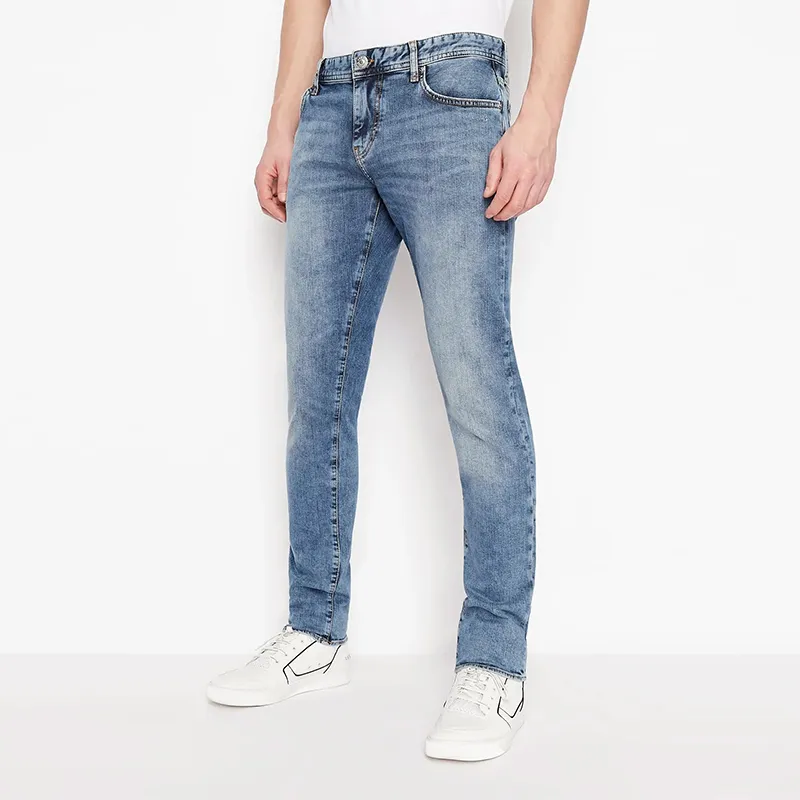 ARMANI EXCHANGE FW22 Slim Fit Pants Jeans Men's Light Indigo-3