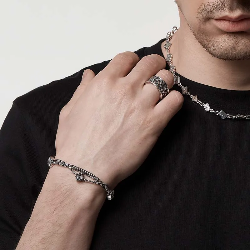 ROCK&RIDE 925 Sterling Silver Bracelets Unisex-2