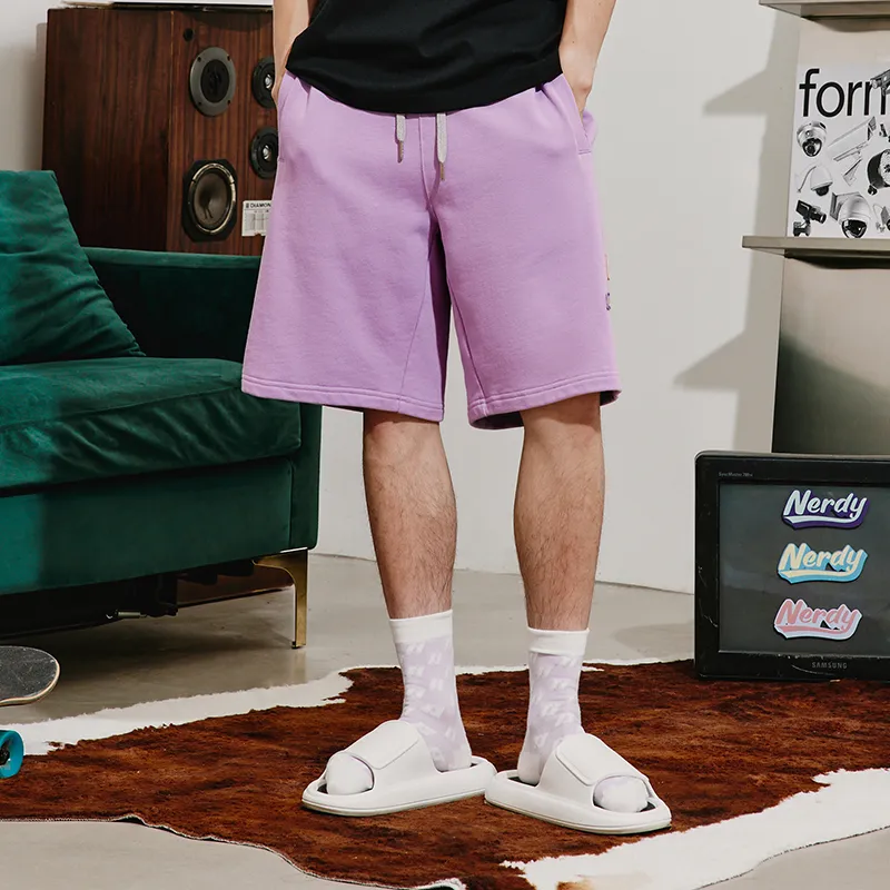 Nerdy Sports Shorts Unisex Purple-2