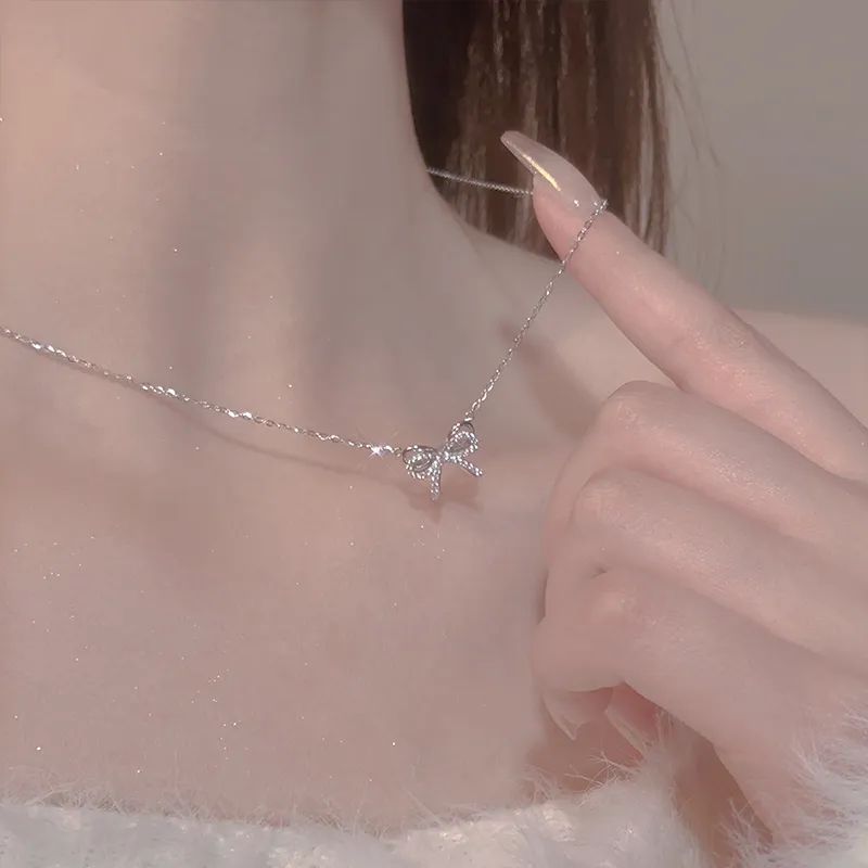 KADER S999 Fine Silver Necklaces Women's Silver white Gift Box-10