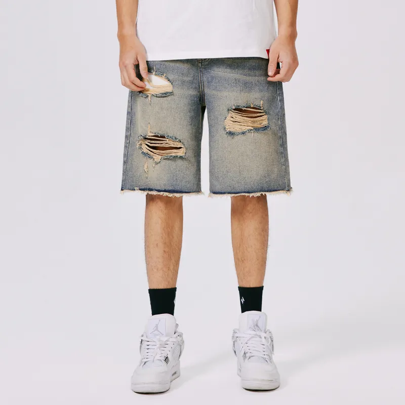 ROCAWEAR Loose Fit Shorts Unisex Blue-2