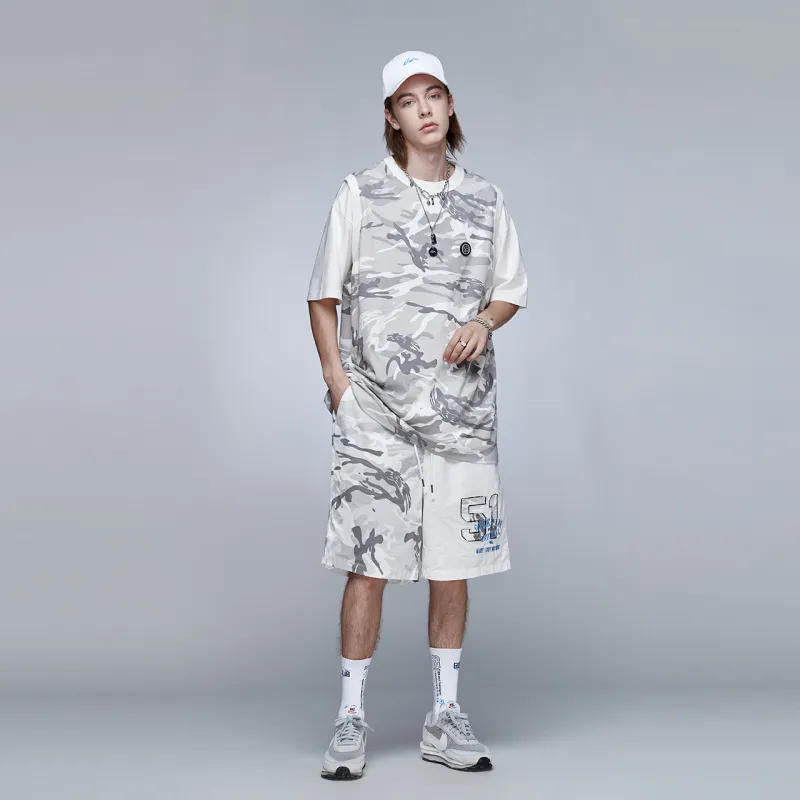 Guuka Casual Shorts Men White-3