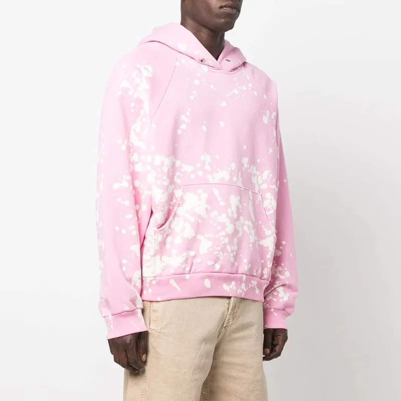 Liberal Youth Ministry Bleach splash Cotton Hoodie-11