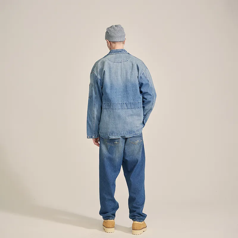 Prth Promethean Denim Jackets Unisex Light Blue-6