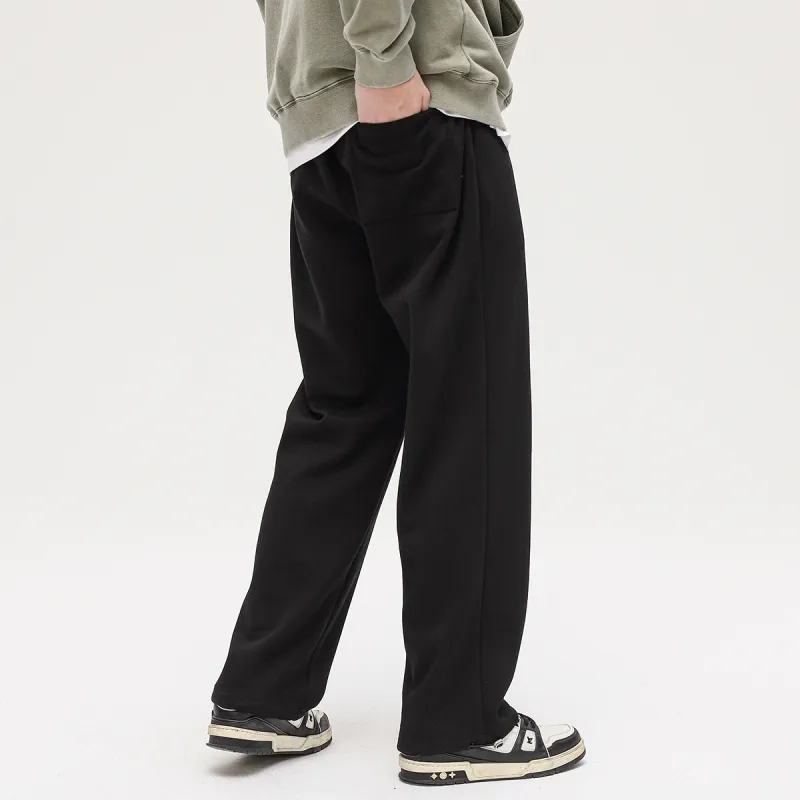 POINTLIMIT Straight Thickened And Fleece Lined Casual Pants Unisex-3