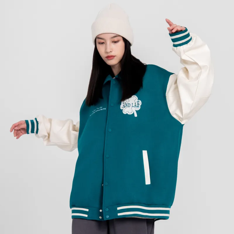 ALL NIGHT DAYS Baseball Jacket Fall Unisex-3