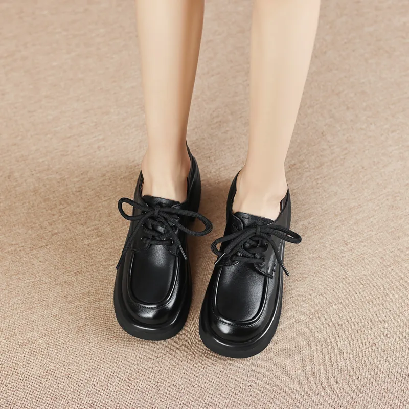 OCCAMAN Platform Shoes Women's Black-2