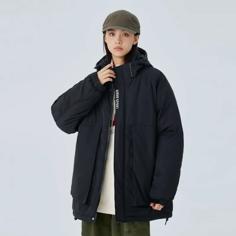 BRNR Thickened And Fleece-Lined Single-Layer Windbreaker Jacket Unisex-12