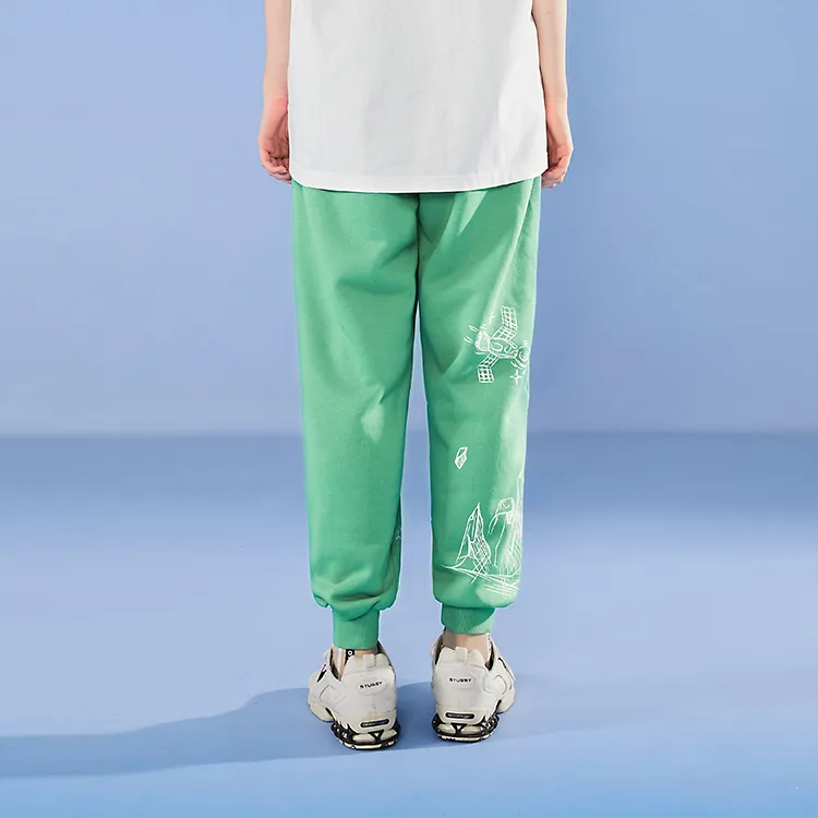 LAMLICKA Jogger Casual Pants Unisex Green-2