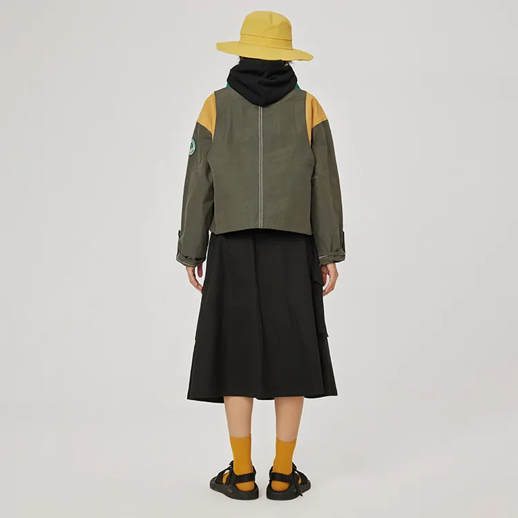 Penfield Cropped Coats Women's Olive Green-2