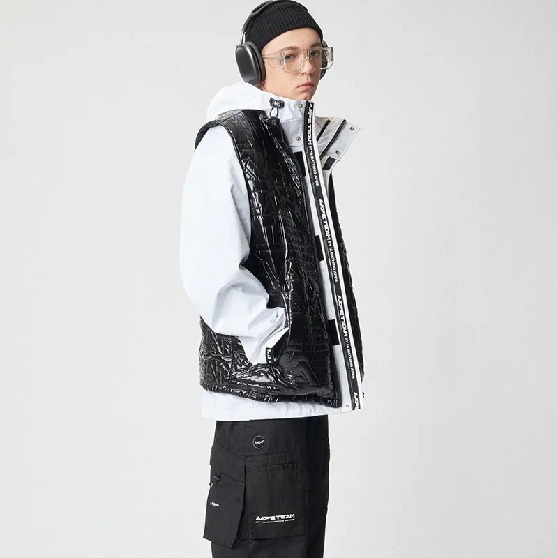 Aape Graphic print Hooded Padded Jacket-8