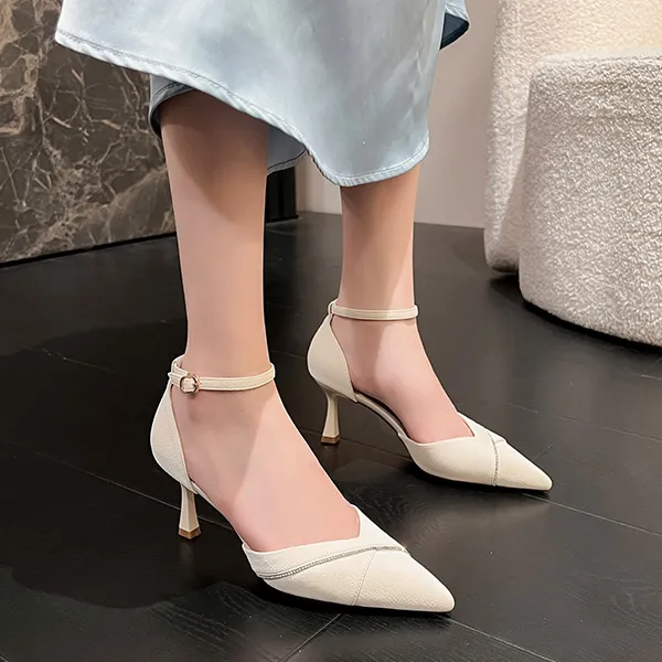 OMS Slim Heel High Heels 7.5cm Women's-15