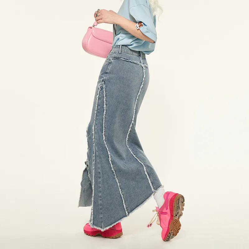 MAMC Denim Long Skirts Women's-6