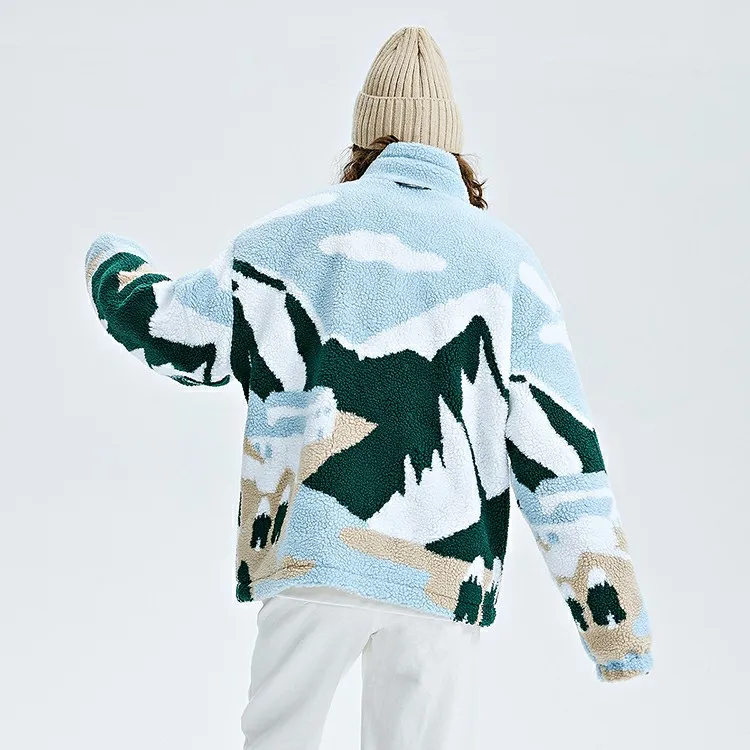Kappa Jackets Unisex Forget-Me-Not Blue Jacquard-8643Y-3