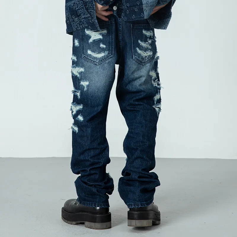 XINYINSU Jeans Unisex Sky Blue-6