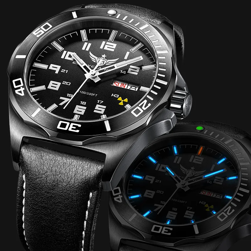 YELANG Automatic Mechanical Movement Genuine Leather Strap Watch Men's Watches Blue Dial-18
