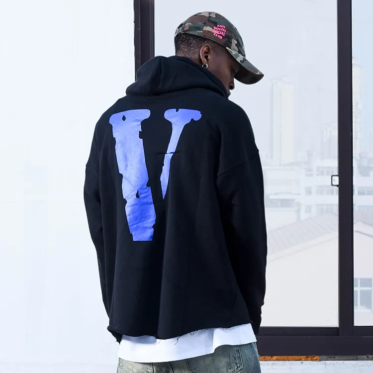 VLONE Sweatshirt Unisex Black Blue-6
