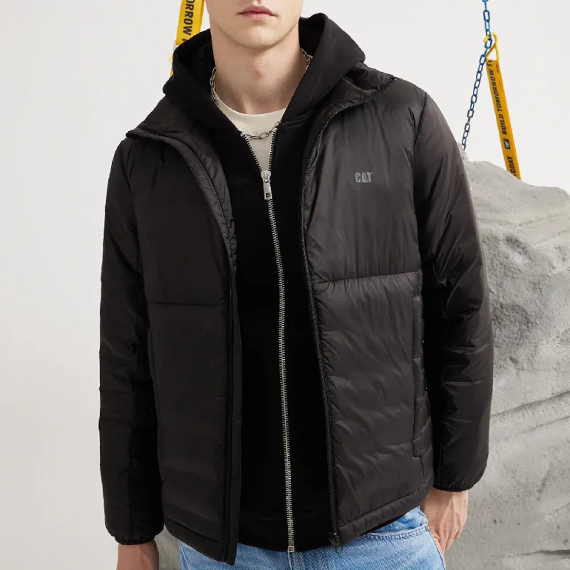 CAT FW22 Solid Color Stand Collar Fitted Cropped Down Jacket Unisex-2