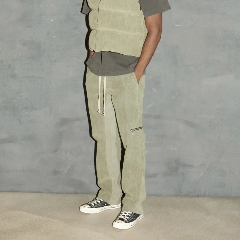 Askyurself Casual Pants Unisex Army Green-4